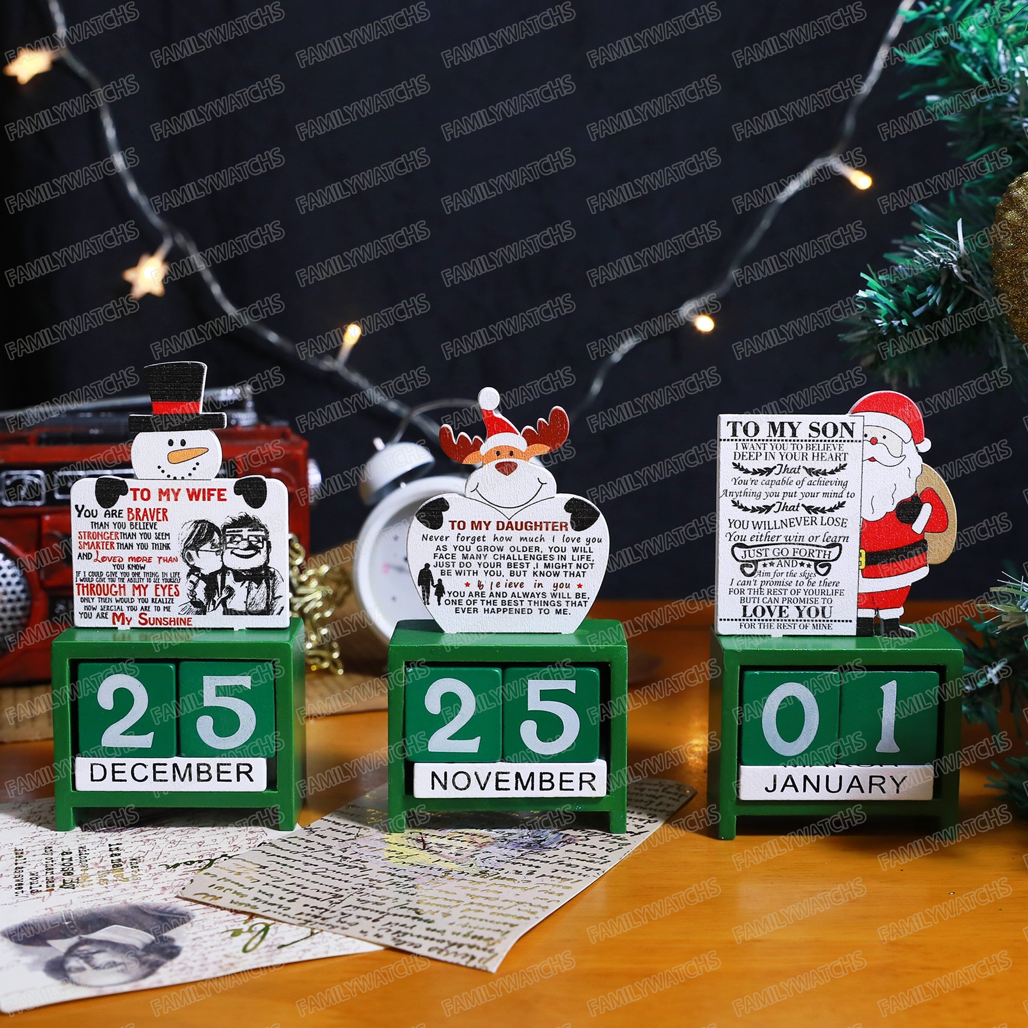 Calendar Ornaments - Family Watchs
