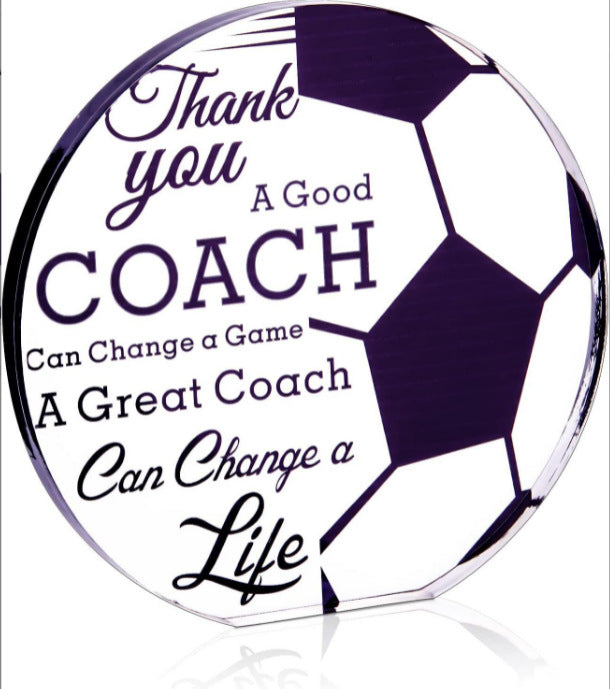 Spherical Acrylic Desktop Decorative Ornament Baseball Football Soccer Ball Shape Ornament