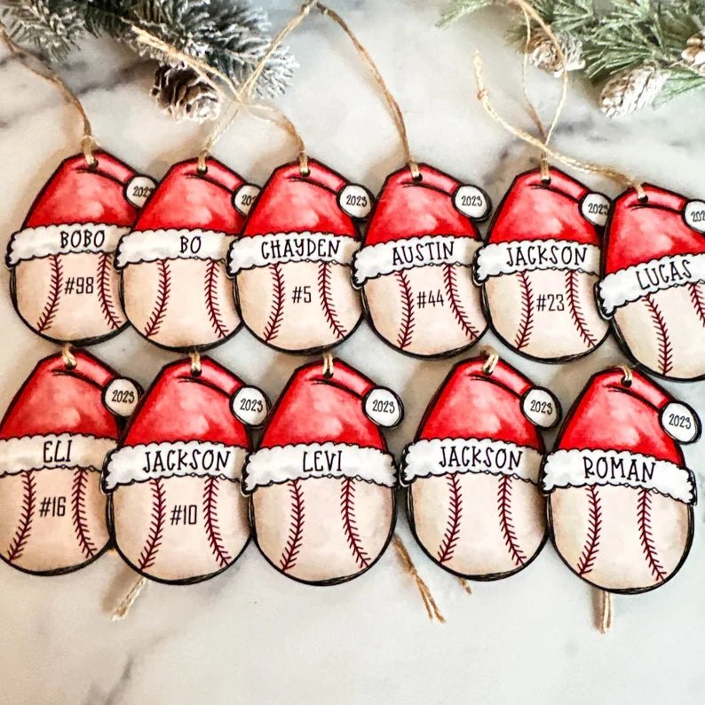 Baseball Christmas Ornament, Baseball Ornament, 2024 Ornament, 2024 Baseball Ornament, Personalized Baseball Ornament, Baseball Mom Gift - Family Watchs