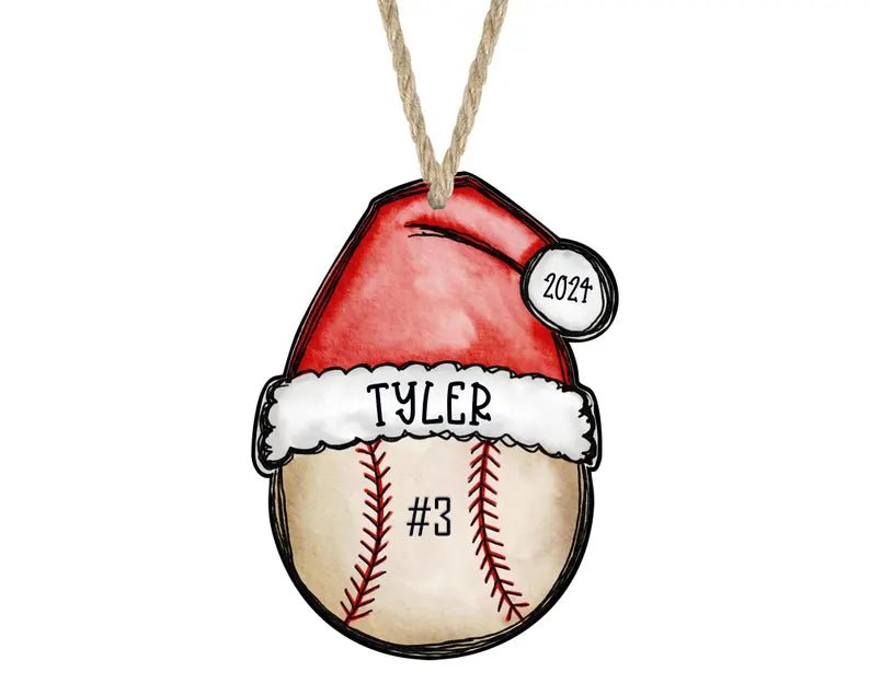 Baseball Christmas Ornament, Baseball Ornament, 2024 Ornament, 2024 Baseball Ornament, Personalized Baseball Ornament, Baseball Mom Gift - Family Watchs