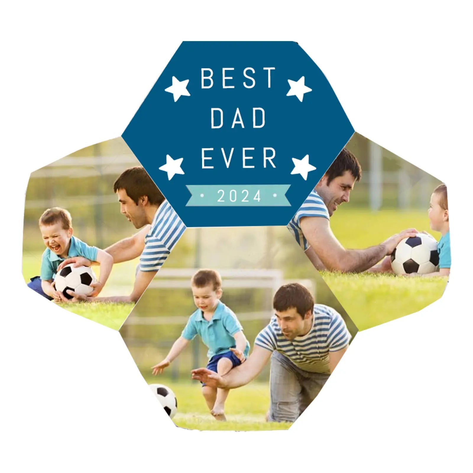 Best Dad Ever Custom Photo Soccer Ball - Family Watchs