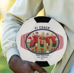 Coach Thank You Team Photo Personalized Soccer Ball - Family Watchs