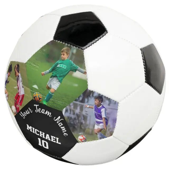 Create Your Own Team Player Photo Name Number Soccer Ball - Family Watchs