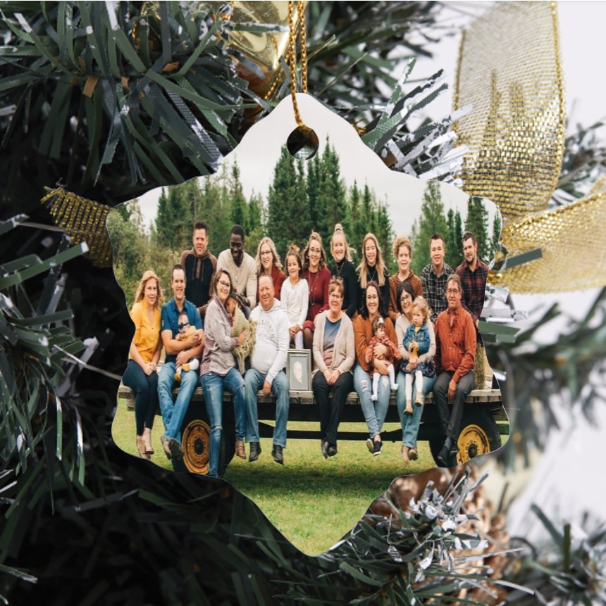 Custom Photo Ornament, Personalized Christmas Ornament - Family Watchs