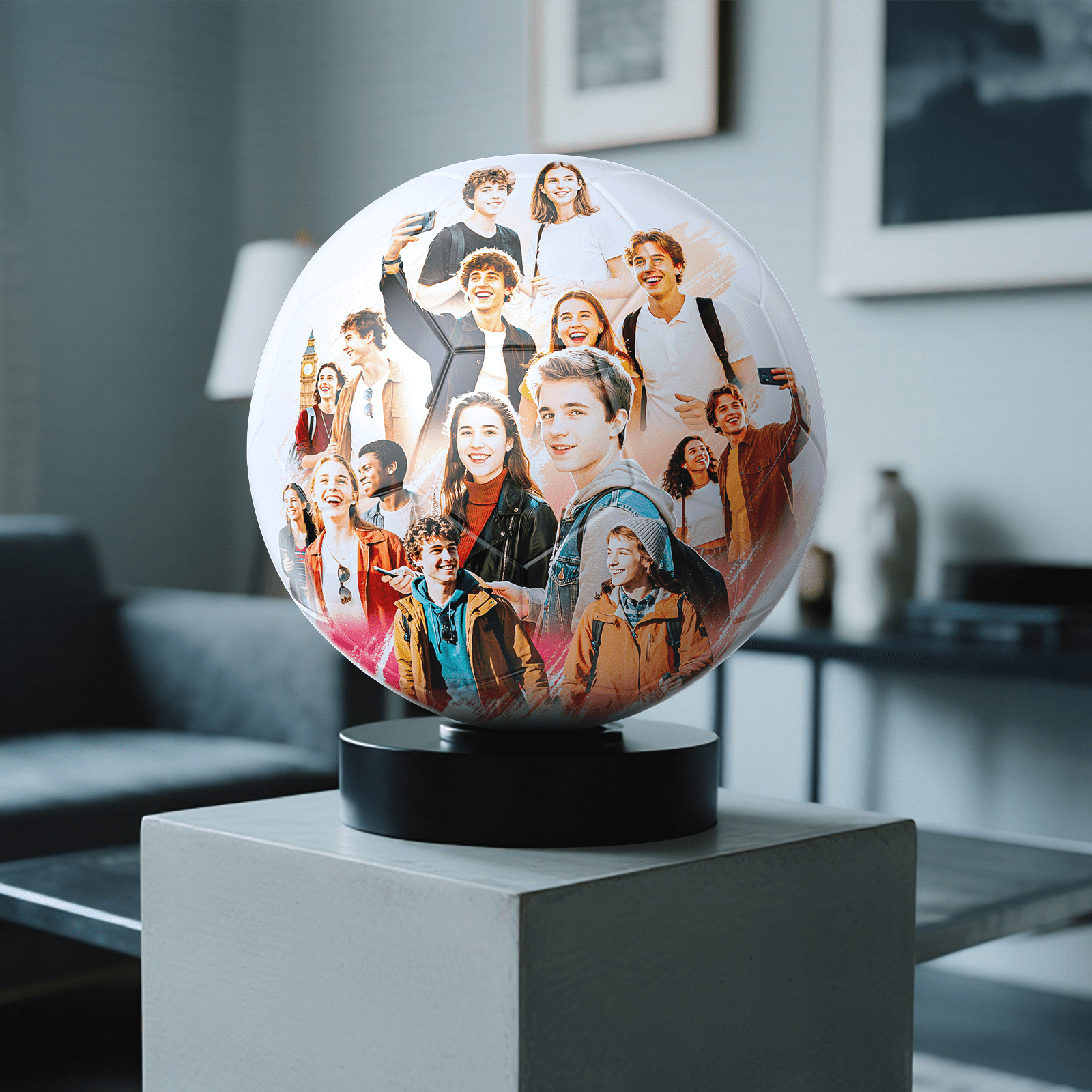 Customized Soccer Ball for Your Beloved Pet, Players, Birthdays, Weddings,Size 5 Personalized Gift with Name, Photo, and Text - Family Watchs