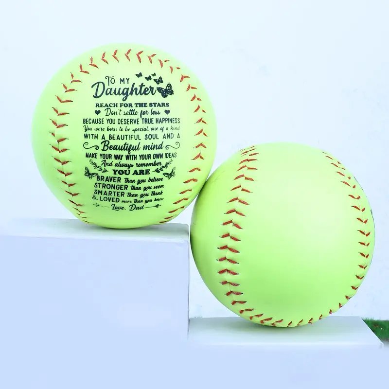 Dad To Daughter - Just Do Your Best Birthday Graduation Christmas Holiday Gift Personalized Softball - Family Watchs