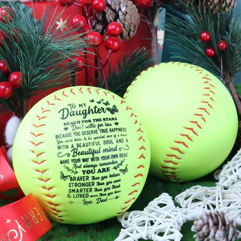 Dad To Daughter - Just Do Your Best Birthday Graduation Christmas Holiday Gift Personalized Softball - Family Watchs