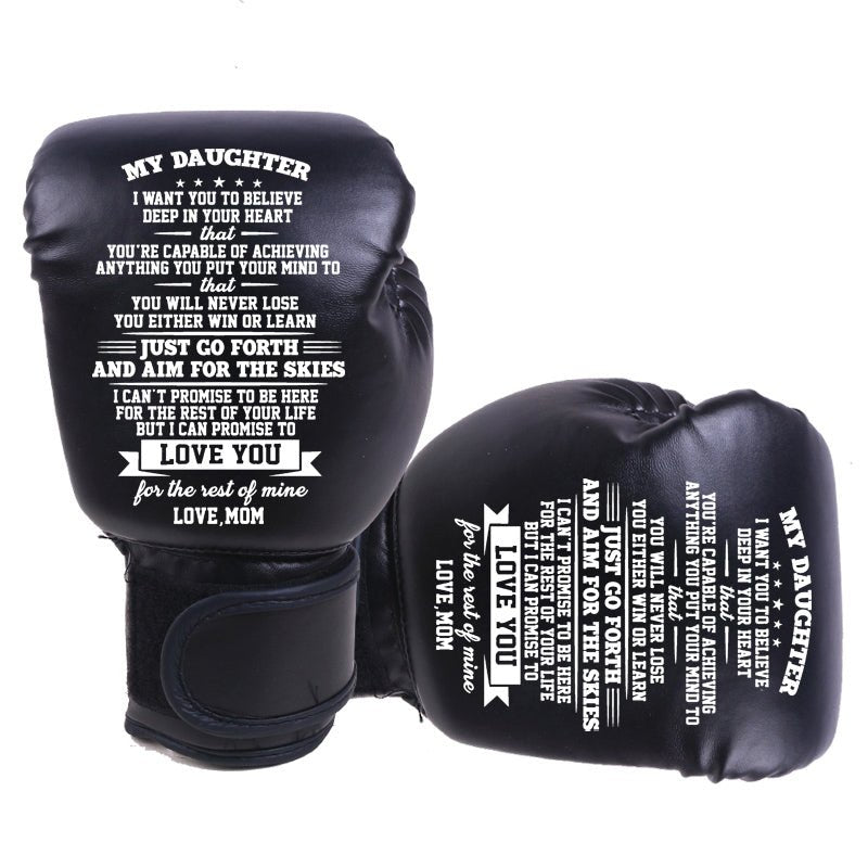 FAMILYWATCHS Gift Customized Personalise Boxing Gloves For Daughter From Mom - Family Watchs
