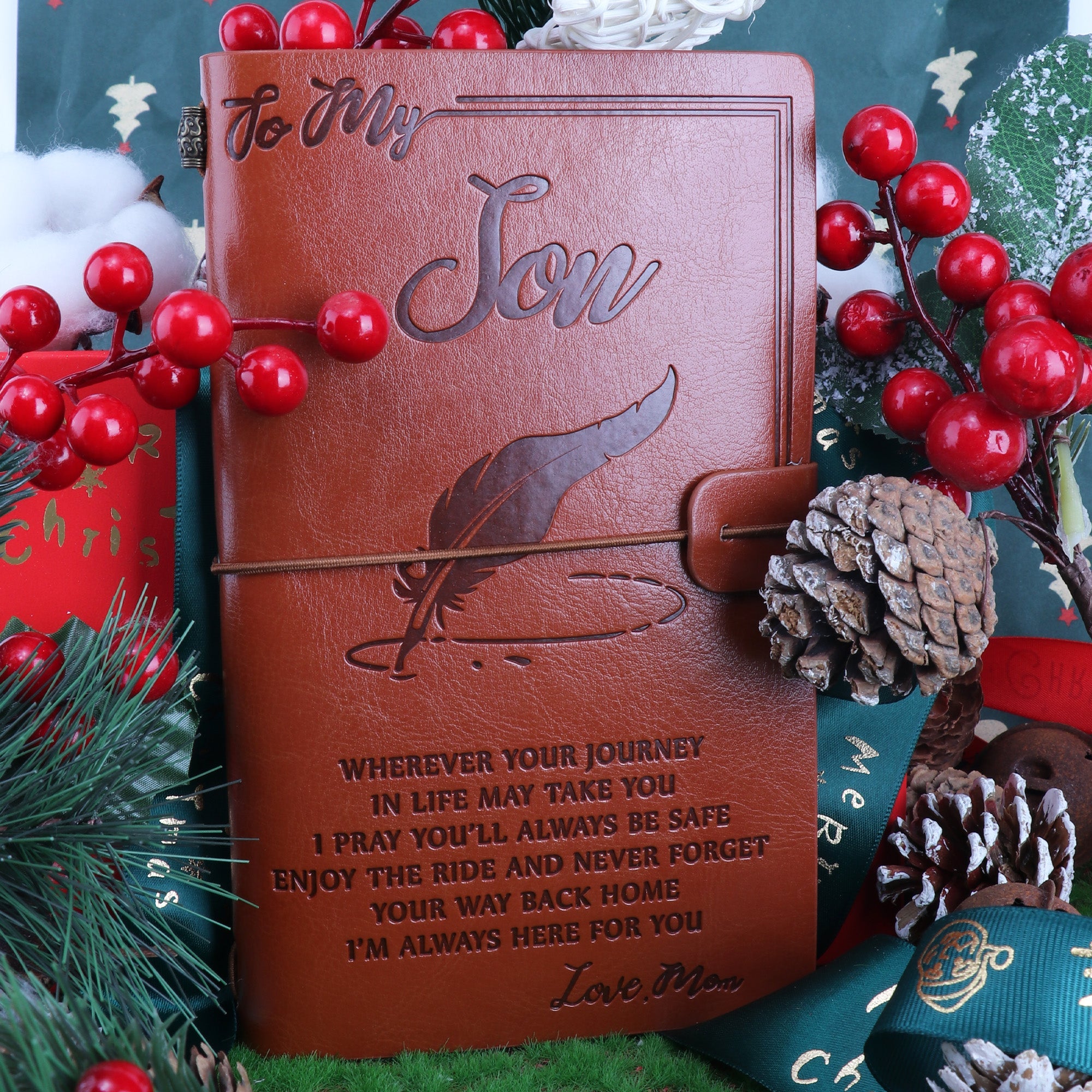 FAMILYWATCHS Gift Customized Personalise Leather Journal Mom To Daughter - Family Watchs