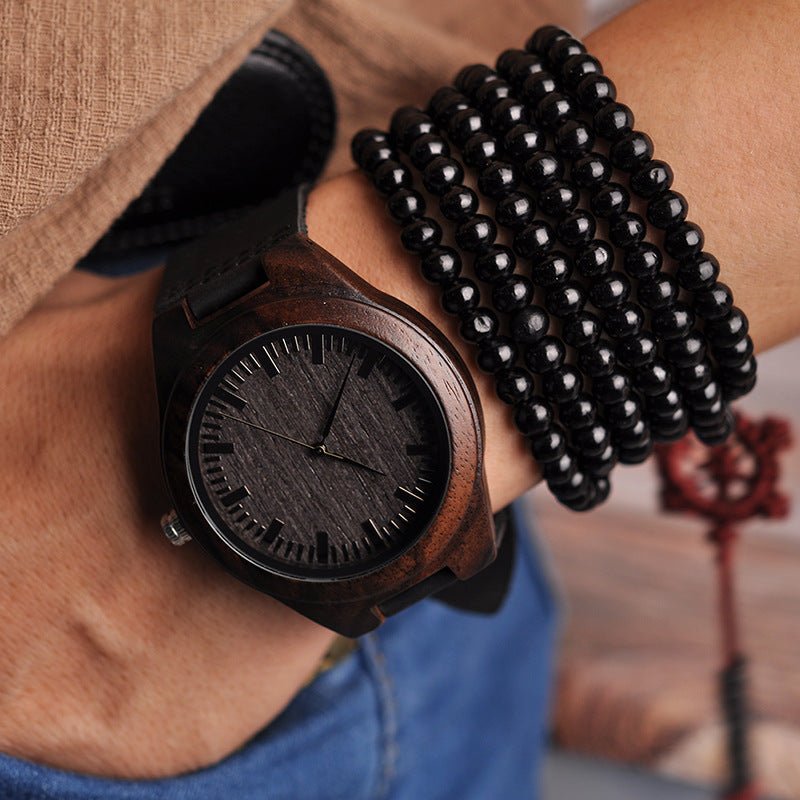 Familywatchs Gift Customized Personalise Wooden Watch For Dad - Family Watchs