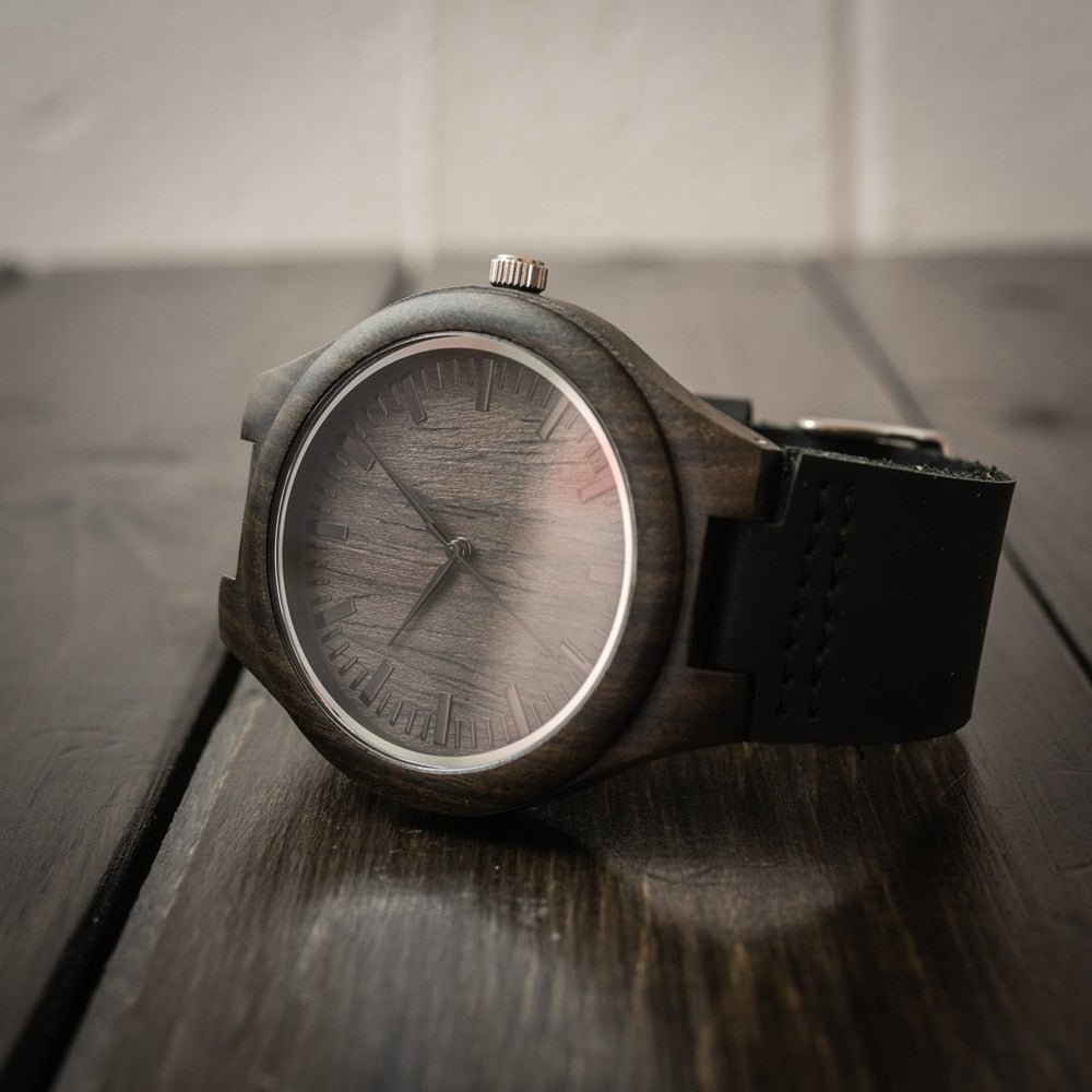 Familywatchs Gift Customized Personalise Wooden Watch For Dad - Family Watchs