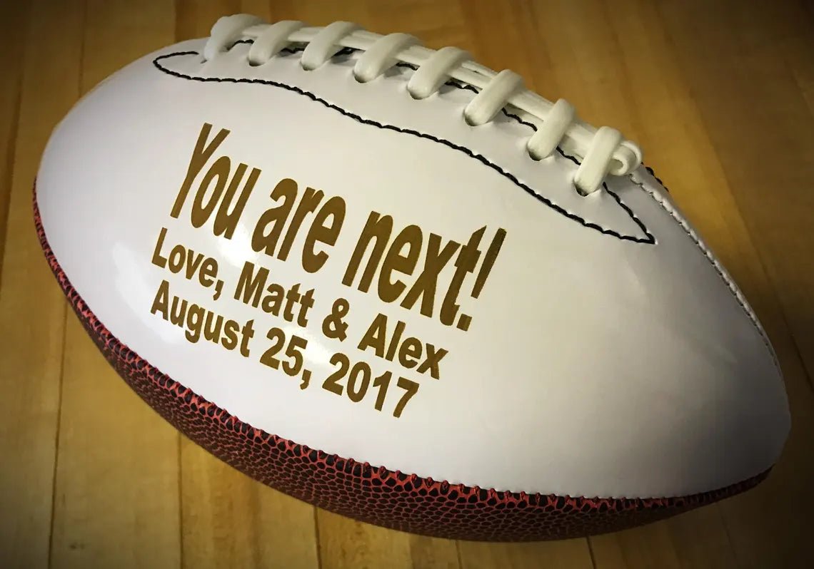 Familywatchs Gift ,Valentines Gift, Groomsman Gift, Ring Bearer Gift, Personalized Football, Best Man Gift, Gifts for Men, Personalized Gift, Sports Gift, - Family Watchs