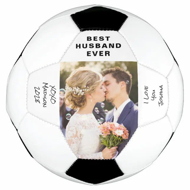 Husband Photo Personalized Soccer Ball - Family Watchs
