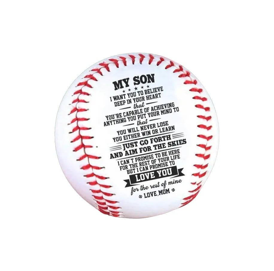 Mom To Son - Love You Birthday Graduation Christmas Holiday Gift Personalized Baseball - Family Watchs