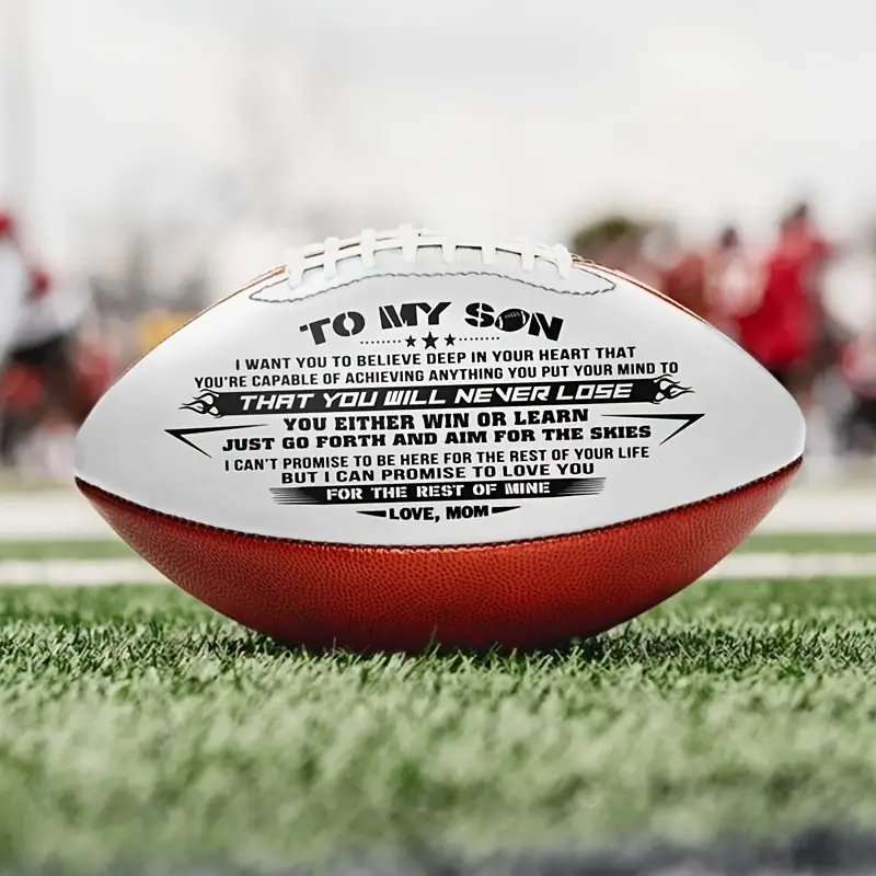 Mom To Son - Love You Birthday Graduation Christmas Holiday Gift Personalized Football - Family Watchs