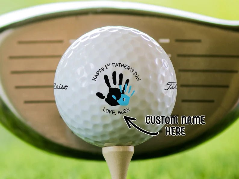 Personalized 1st Father's Day Golf Balls - Family Watchs