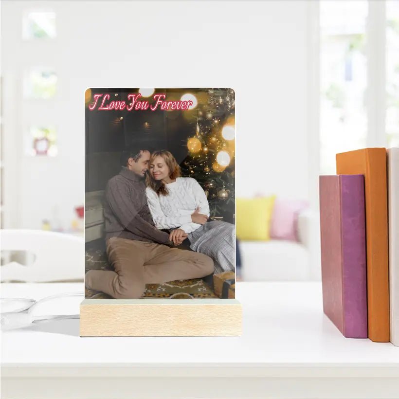 Personalized Custom Acrylic Photo Night Light Gift For Family, Daughter, Son, Wife - Family Watchs