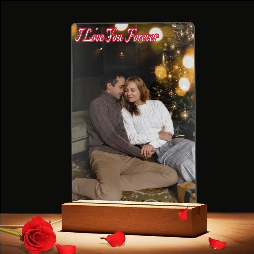 Personalized Custom Acrylic Photo Night Light Gift For Family, Daughter, Son, Wife - Family Watchs