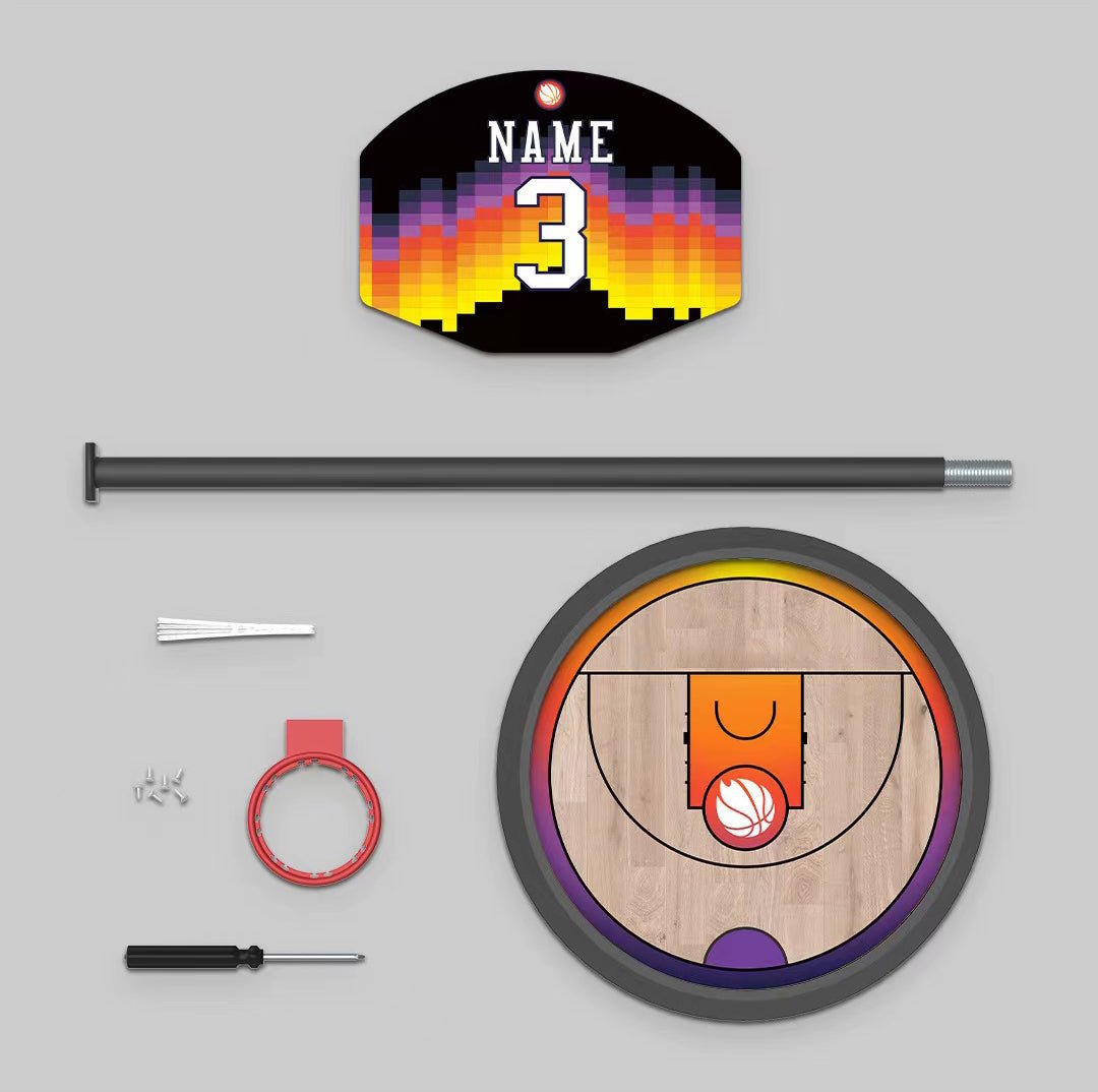 Personalized Custom Basketball Hoop Ornament - Family Watchs