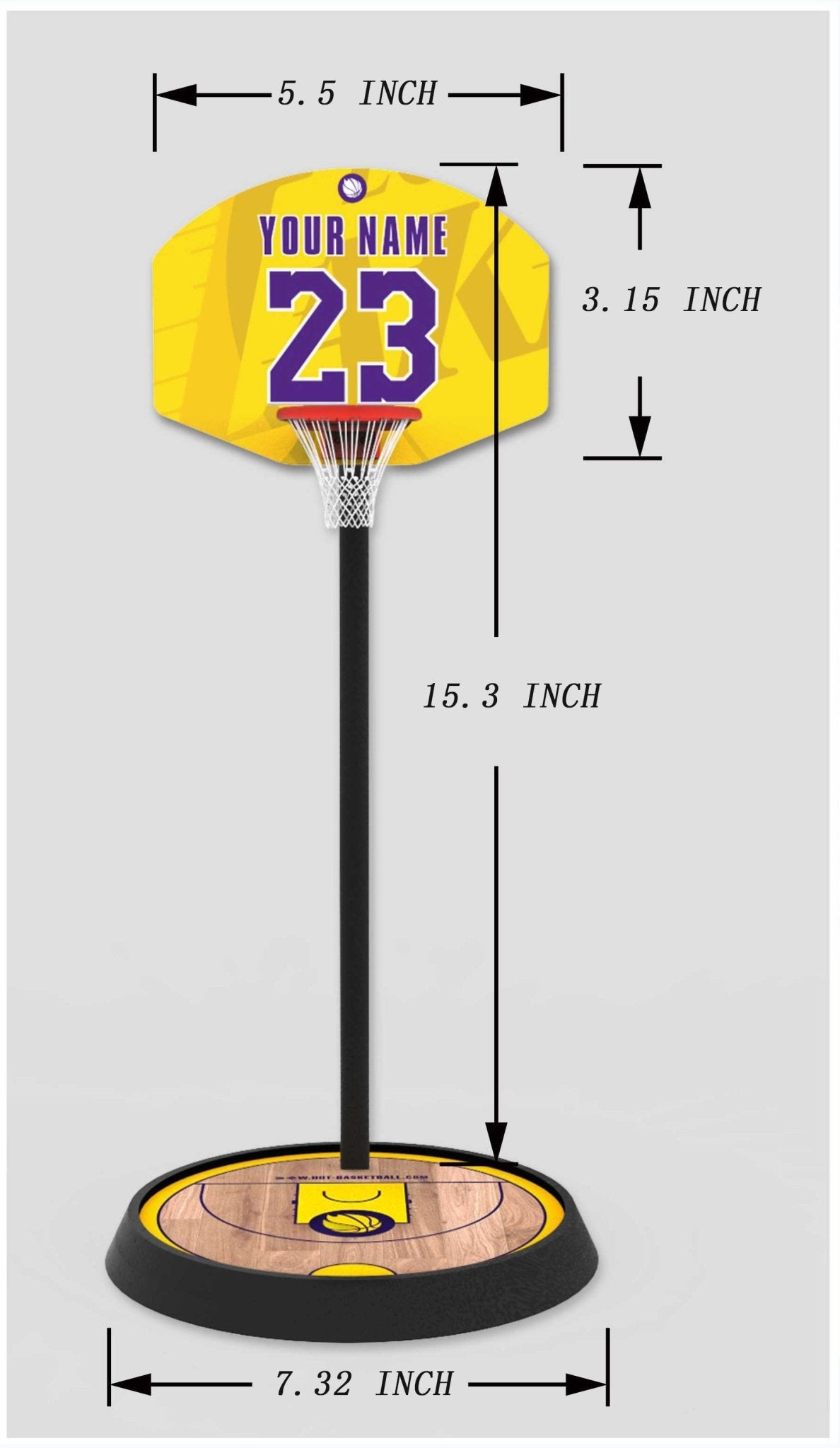 Personalized Custom Basketball Hoop Ornament - Family Watchs