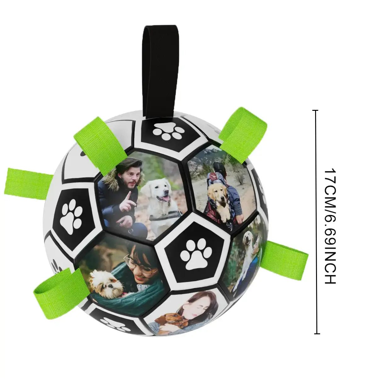 Personalized Custom Dog Outdoor Interactive Soccer Chew Ball Bite Toy - Family Watchs