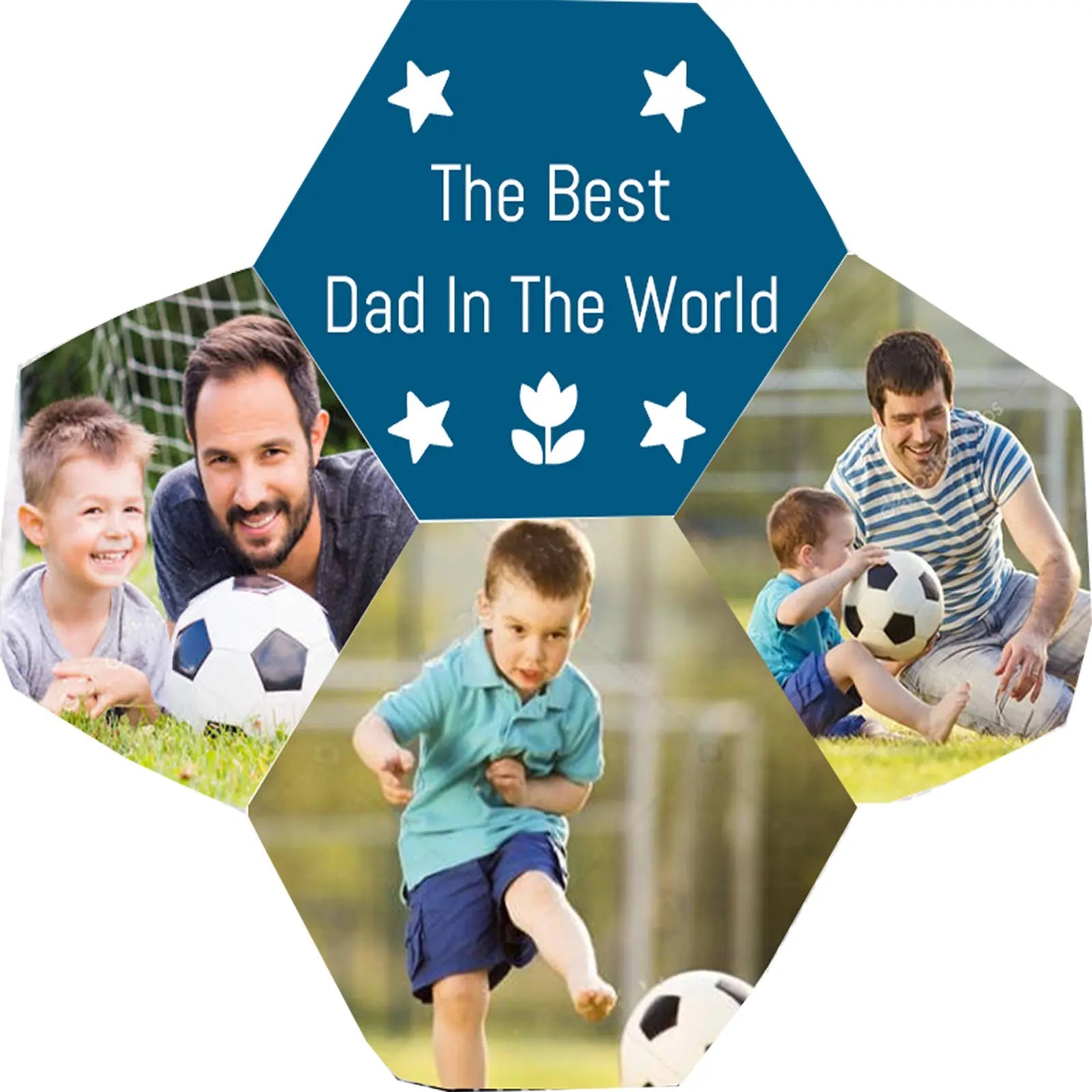 Personalized Custom Father's Day Gifts Soccer Ball No.5 - Family Watchs