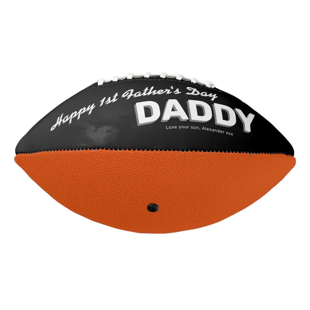 Personalized Custom Father's Day Keepsake Football - Family Watchs