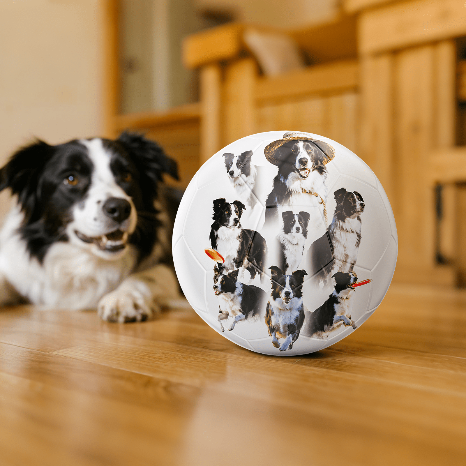 Personalized Custom Gift ,Customized Soccer Ball for Your Beloved Pet, Family, Players, Coach, Birthdays, Christmas, Weddings,Size 5 with Name, Photo, and Text - Family Watchs