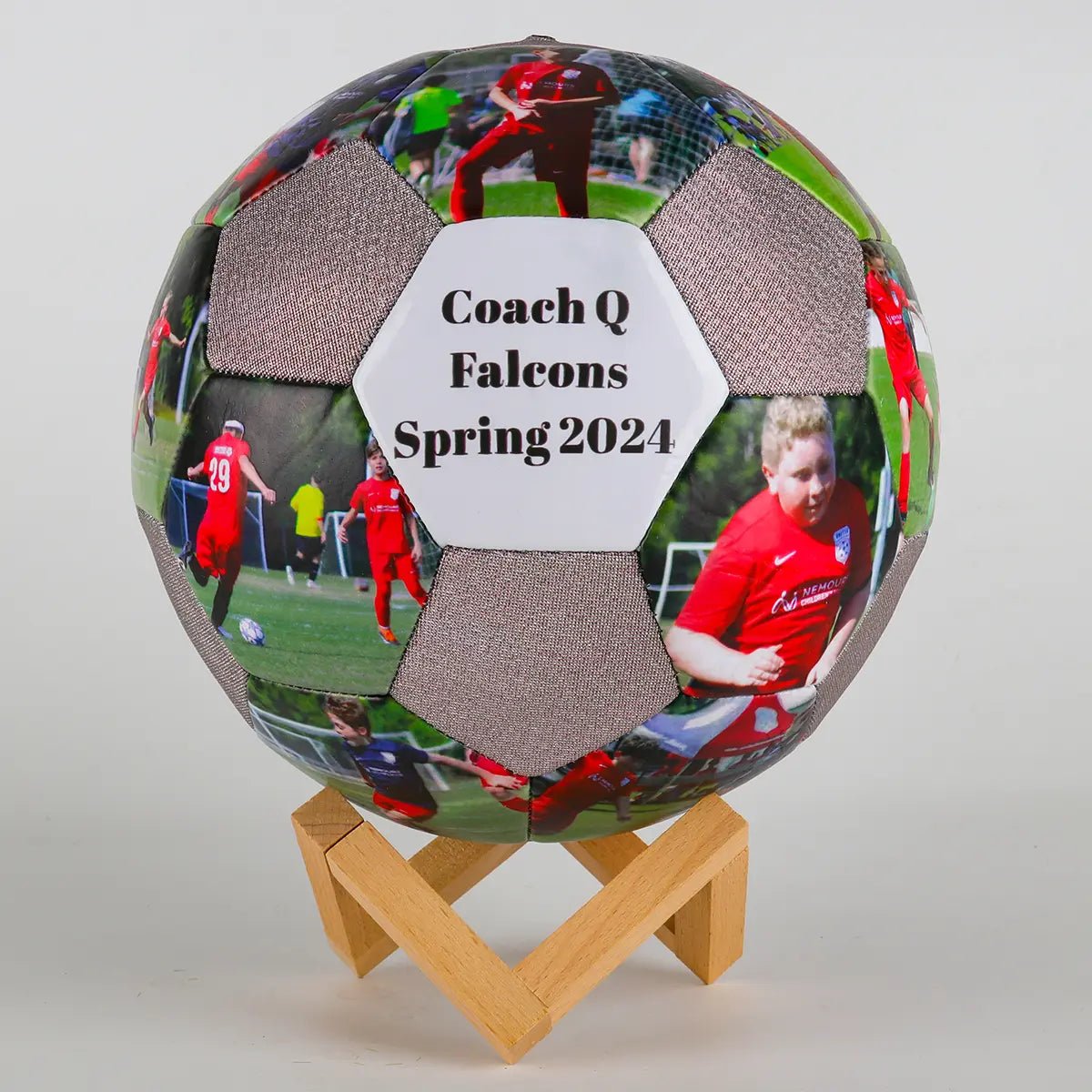 Personalized Custom Holographic Reflective Gift Soccer Ball - Family Watchs