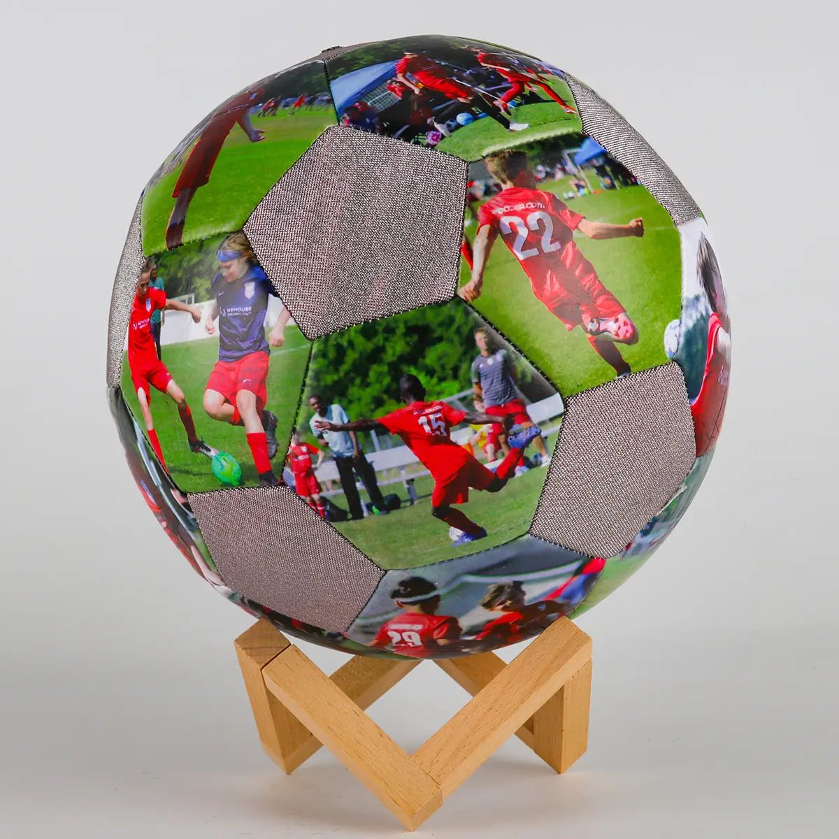 Personalized Custom Holographic Reflective Gift Soccer Ball - Family Watchs