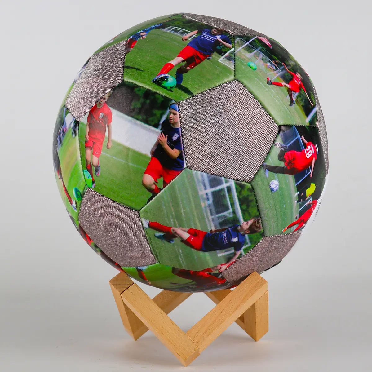 Personalized Custom Holographic Reflective Gift Soccer Ball - Family Watchs