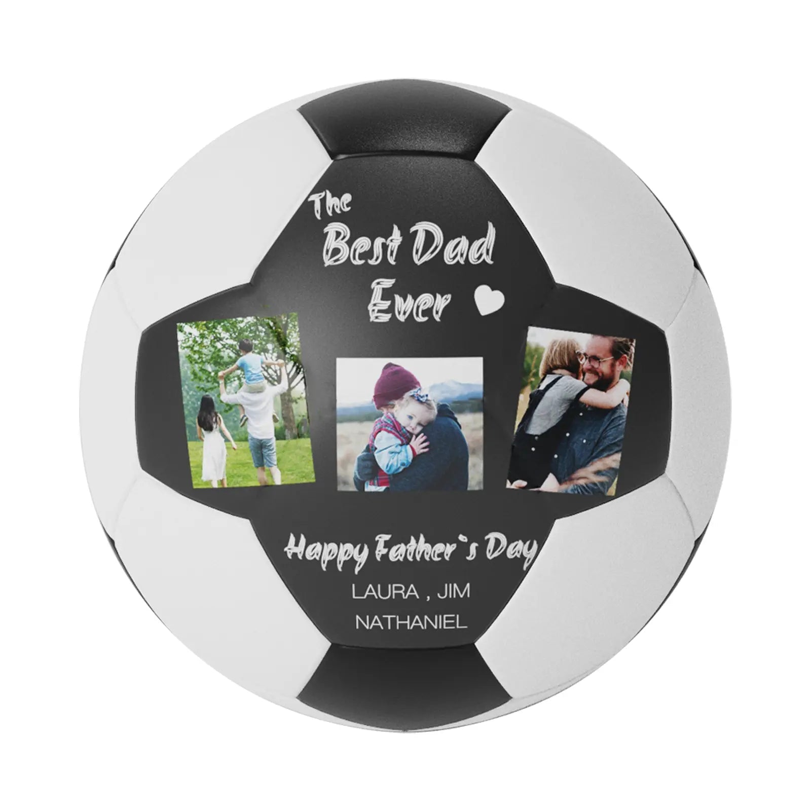 Personalized Custom Knight Photo Soccer Ball Gifts For Dad,Grandpa,Son,Grandson - Family Watchs