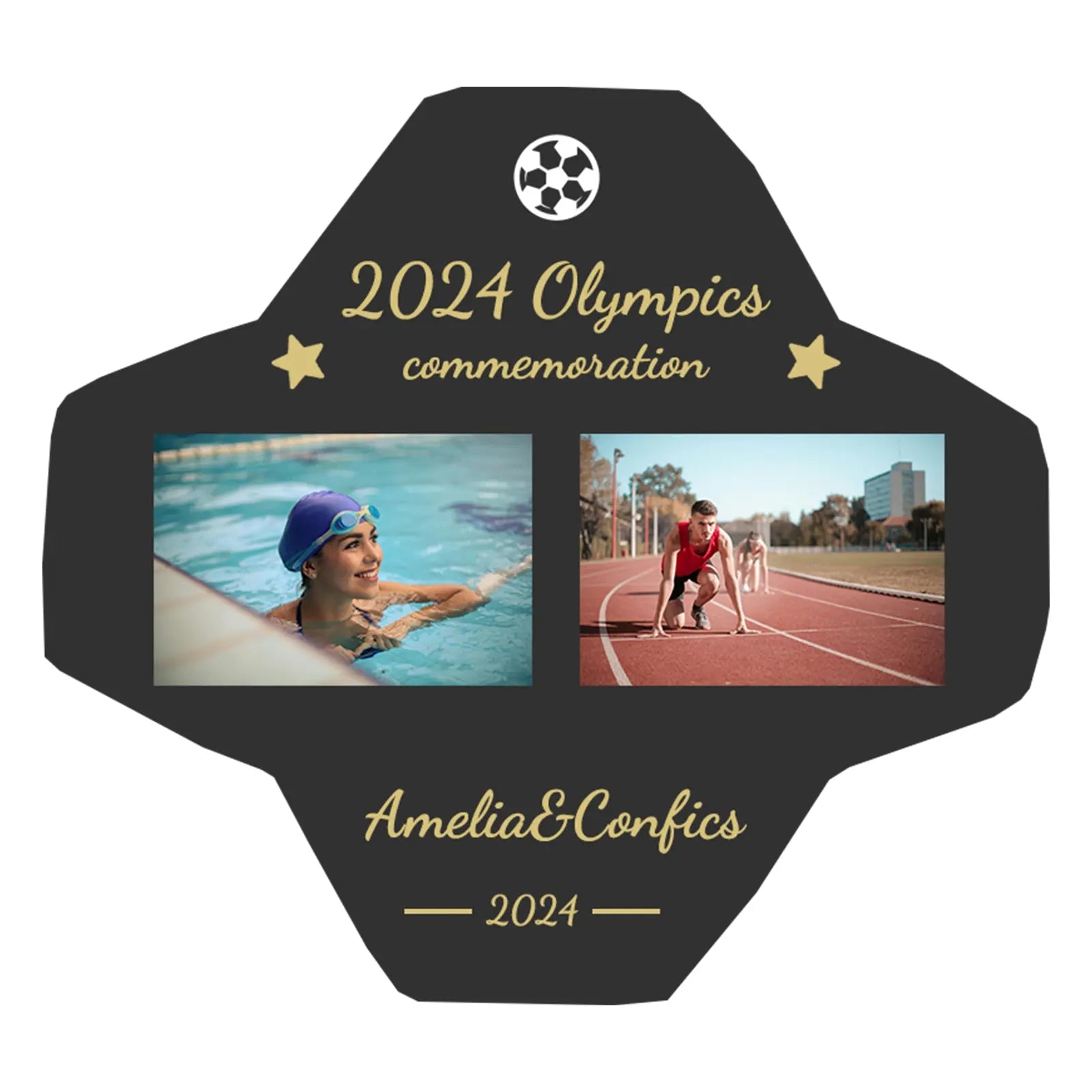 Personalized Custom Paris Olympics Style Soccer Ball - Family Watchs