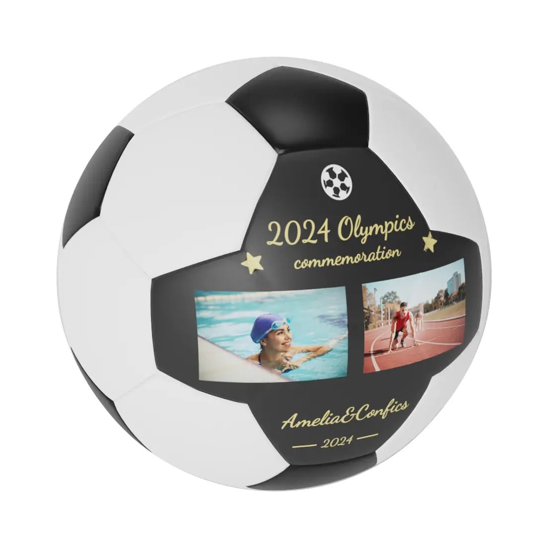 Personalized Custom Paris Olympics Style Soccer Ball - Family Watchs