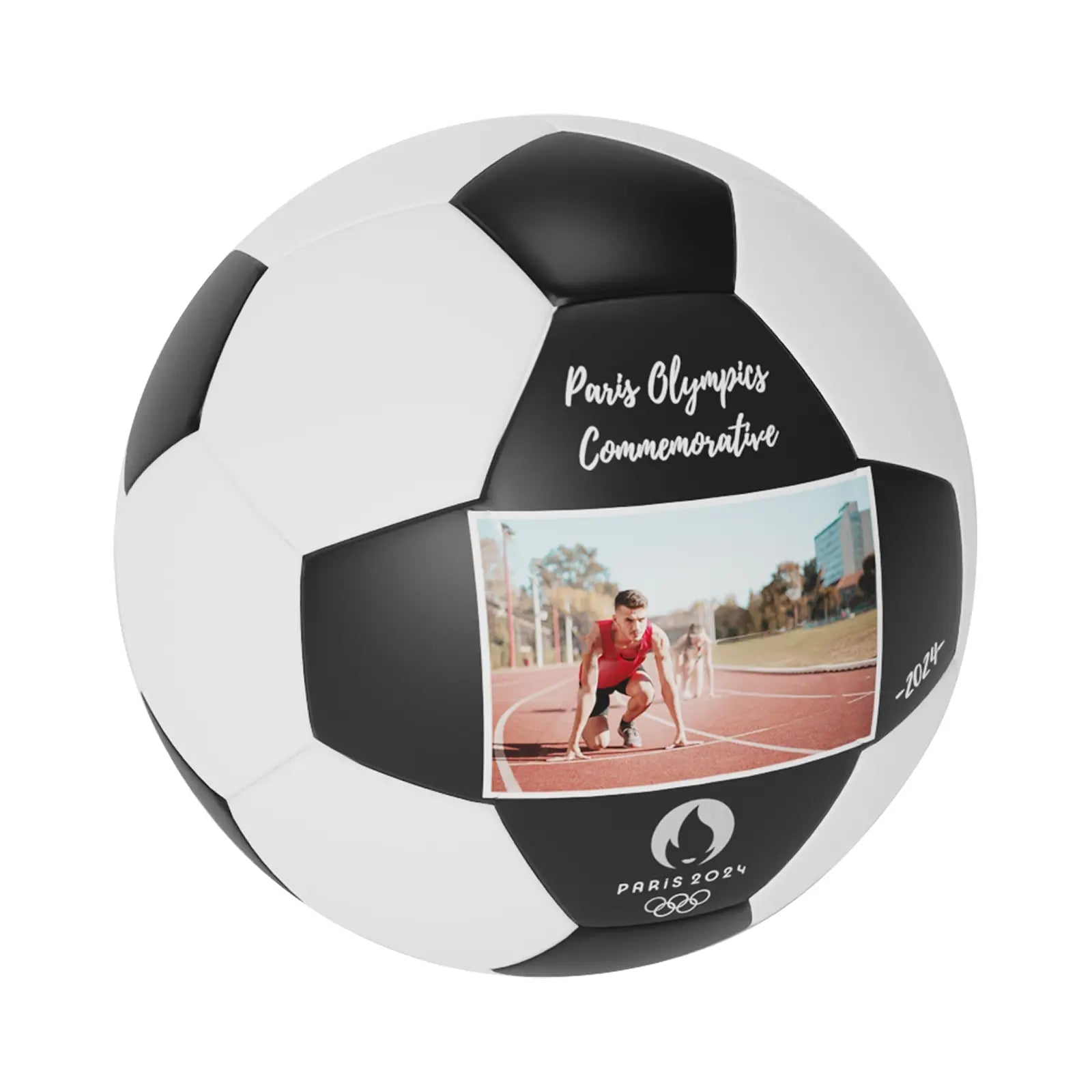 Personalized Custom Paris Olympics Themed Commemorative Soccer Ball - Family Watchs