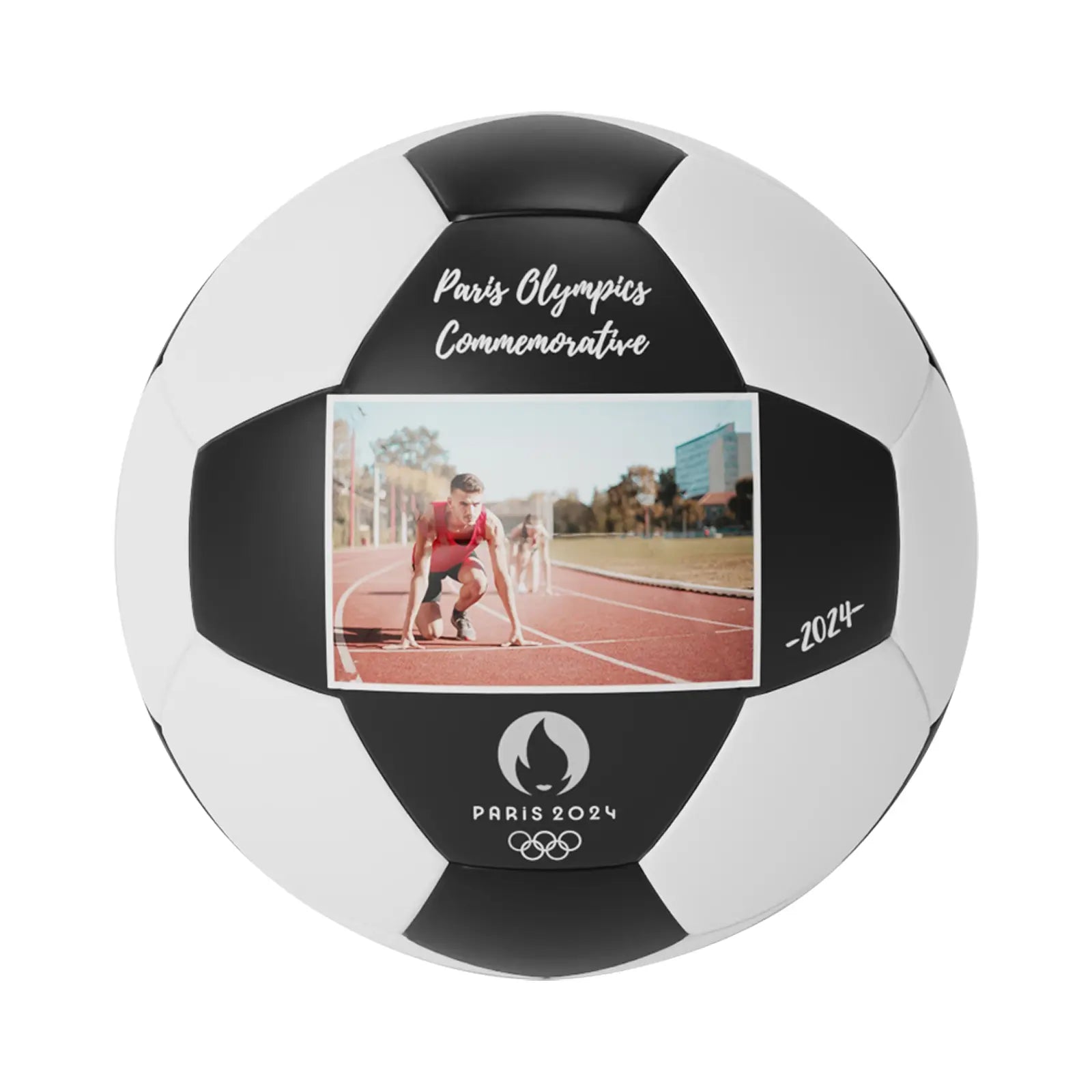 Personalized Custom Paris Olympics Themed Commemorative Soccer Ball - Family Watchs