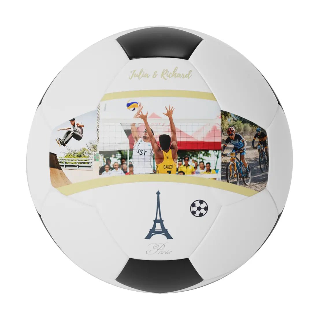 Personalized Custom Paris Olympics Themed Soccer Ball - Family Watchs