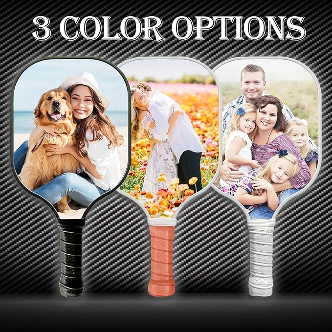 Personalized Custom Photo and Text Pickleballs Paddle - Family Watchs