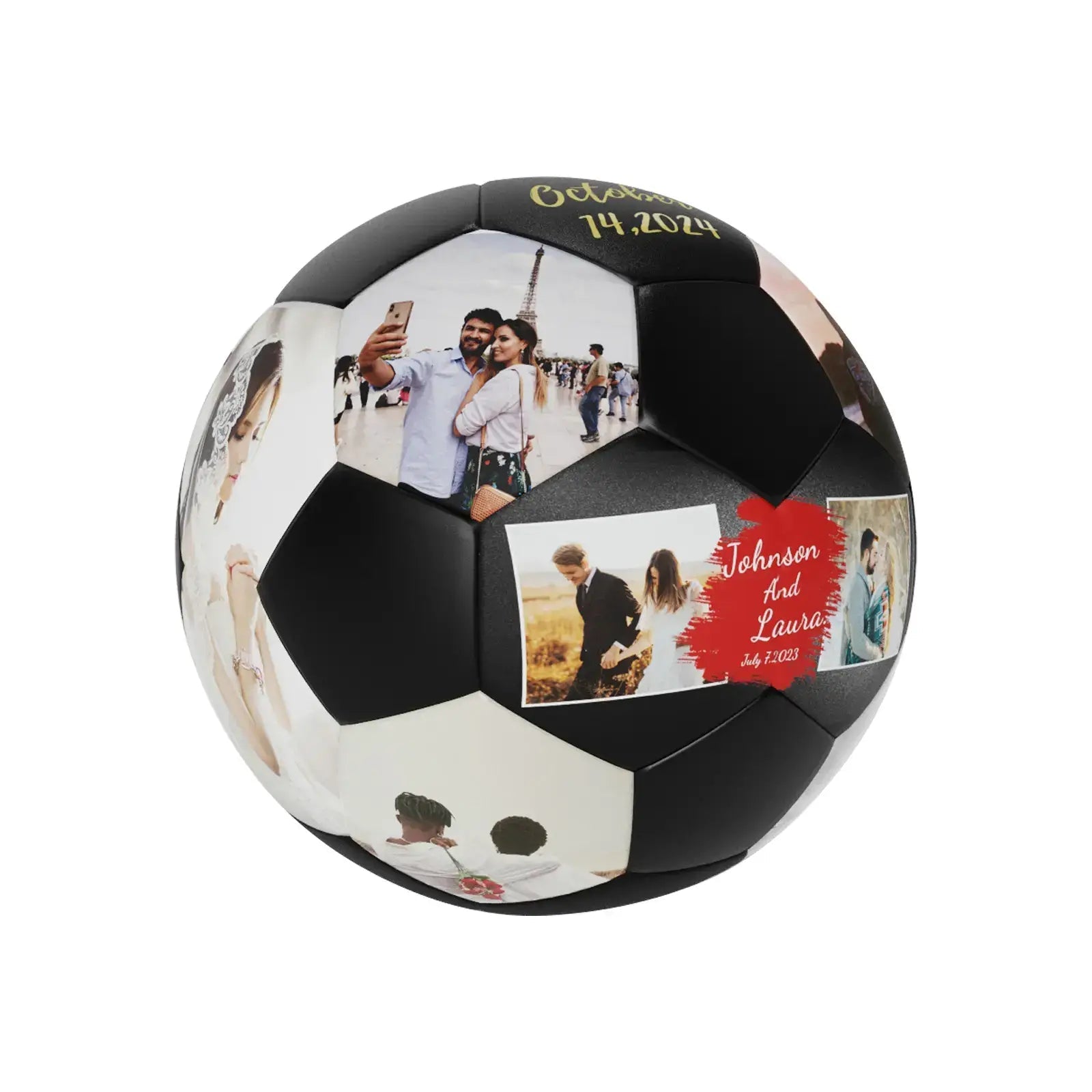 Personalized Custom Soccer Ball Gift Size 5 - Family Watchs