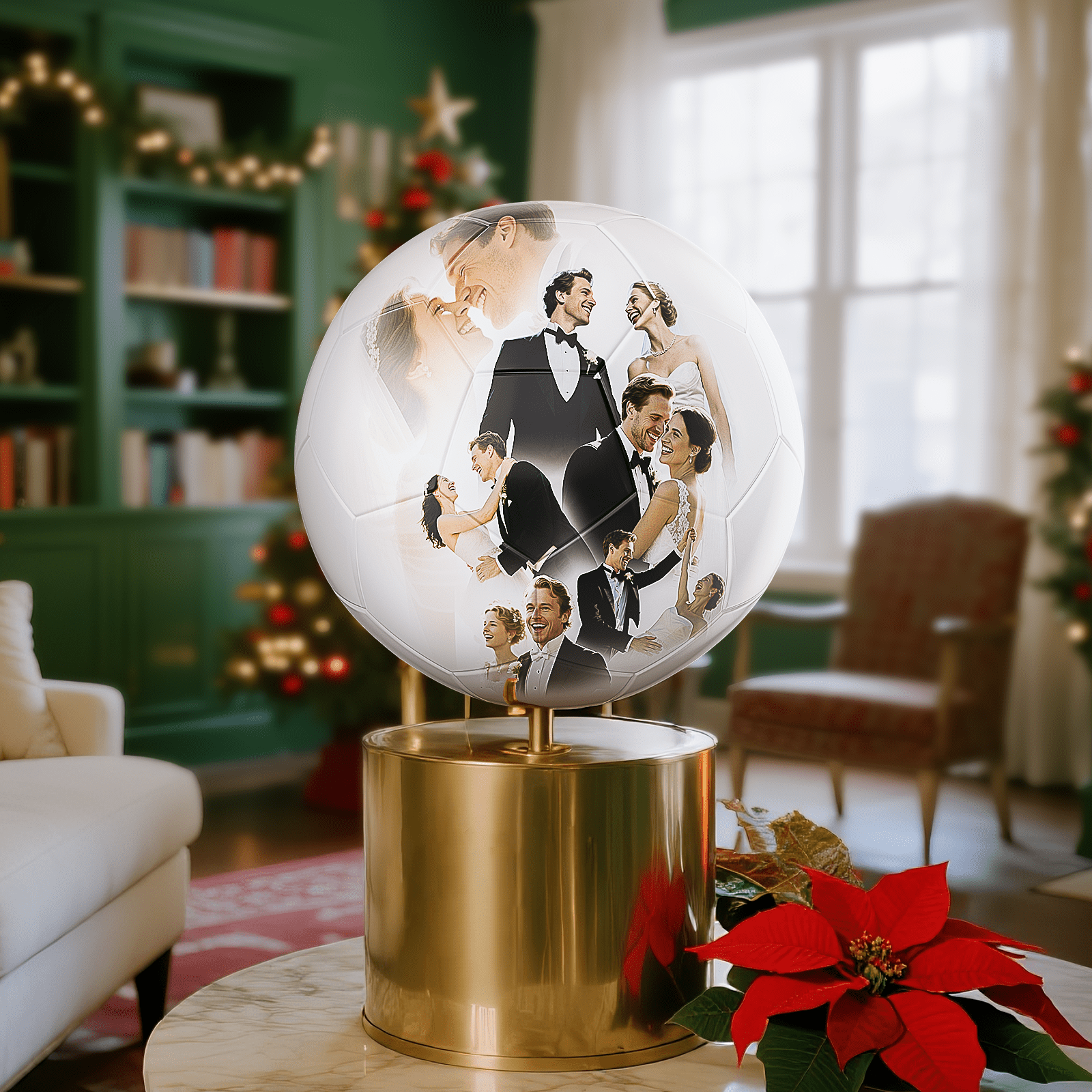 Personalized Custom Soccer Ball Gift Size 5 for Weddings, Pet, Family, Players, Coach, Birthdays, Christmas - Family Watchs