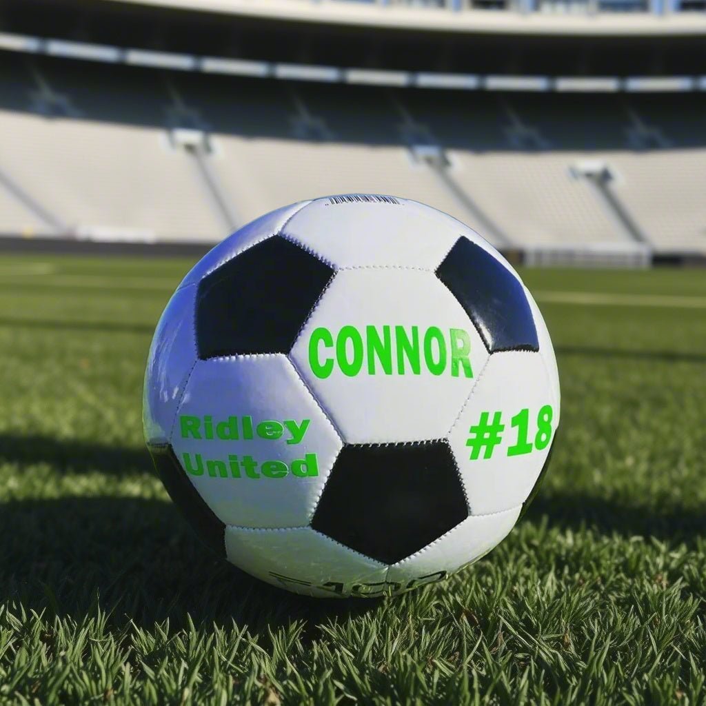 Personalized Custom Soccer Ball with Name,Text,Birthday Soccer Gifts for Coaches, Sons, Boyfriends, Daughters and Soccer Fans - Family Watchs