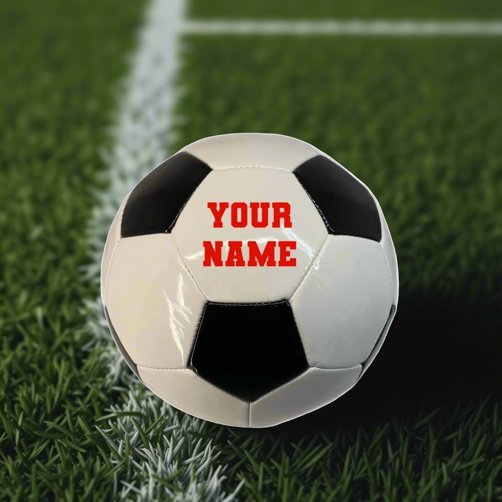 Personalized Custom Soccer Ball with Name,Text,Birthday Soccer Gifts for Coaches, Sons, Boyfriends, Daughters and Soccer Fans - Family Watchs