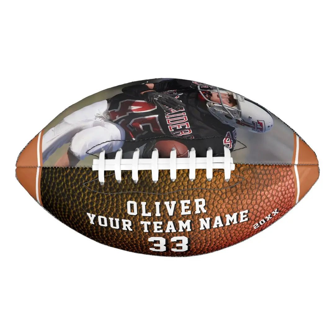 personalized football gear Personalized Customized Photo/Team Football Gifts