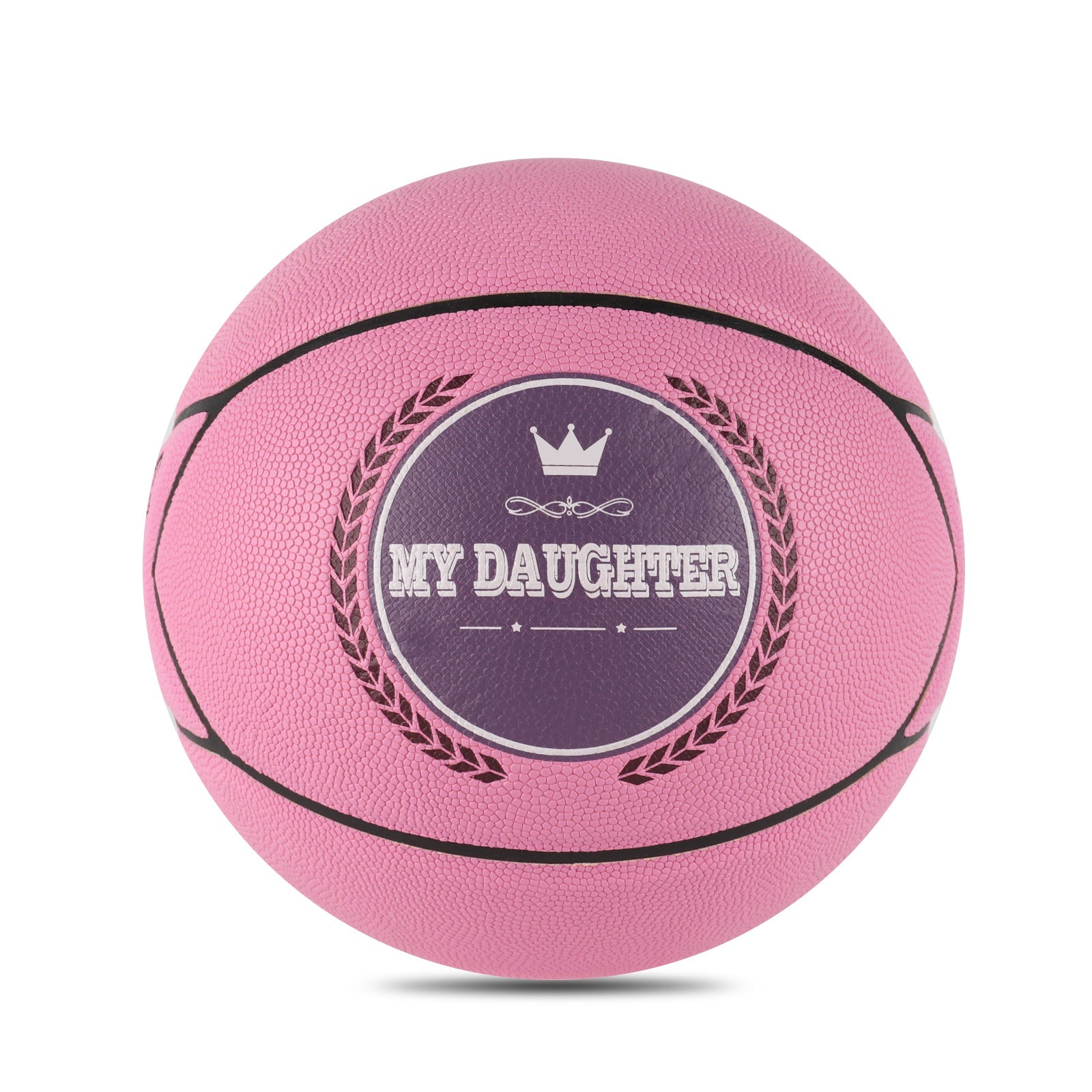 Personalized Letter Basketball For Daughter, Basketball Indoor/Outdoor Game Ball For Girl, Birthday Christmas Gift For Daughter From Mom, Pink - Family Watchs