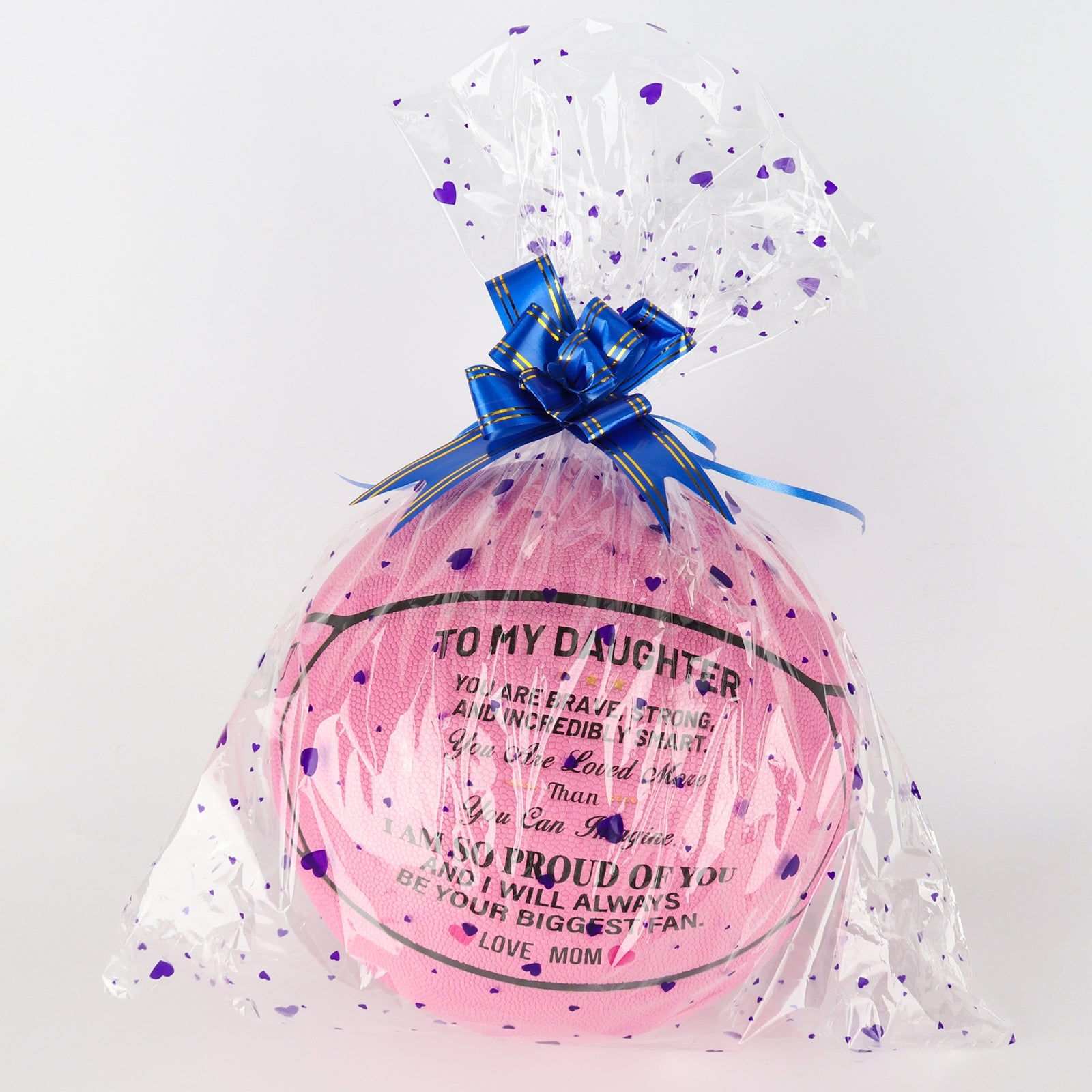 Personalized Letter Basketball For Daughter, Basketball Indoor/Outdoor Game Ball For Girl, Birthday Christmas Gift For Daughter From Mom, Pink - Family Watchs