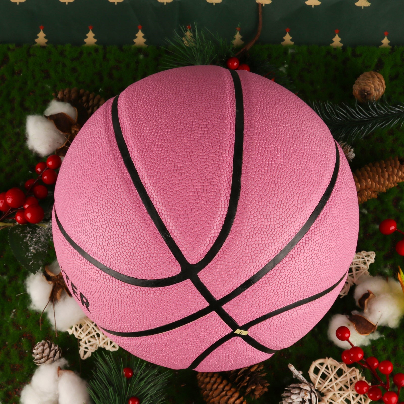 Personalized Letter Basketball For Daughter, Basketball Indoor/Outdoor Game Ball For Girl, Birthday Christmas Gift For Daughter, Pink - Family Watchs