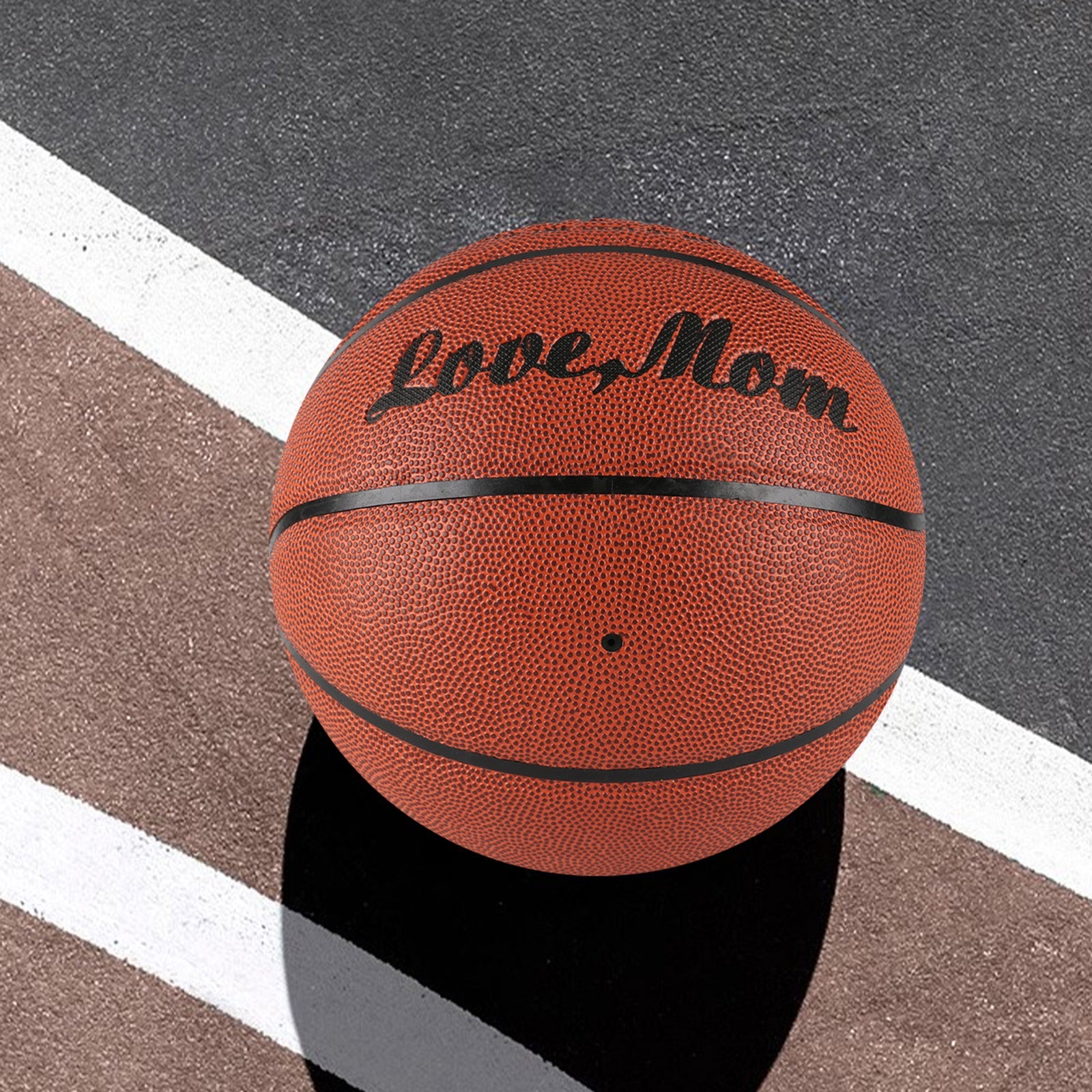 Personalized Letter Basketball For Daughter From Mom, Basketball Indoor/Outdoor Game Ball For Girl, Birthday Christmas Gift For Daughter From Mom - Family Watchs