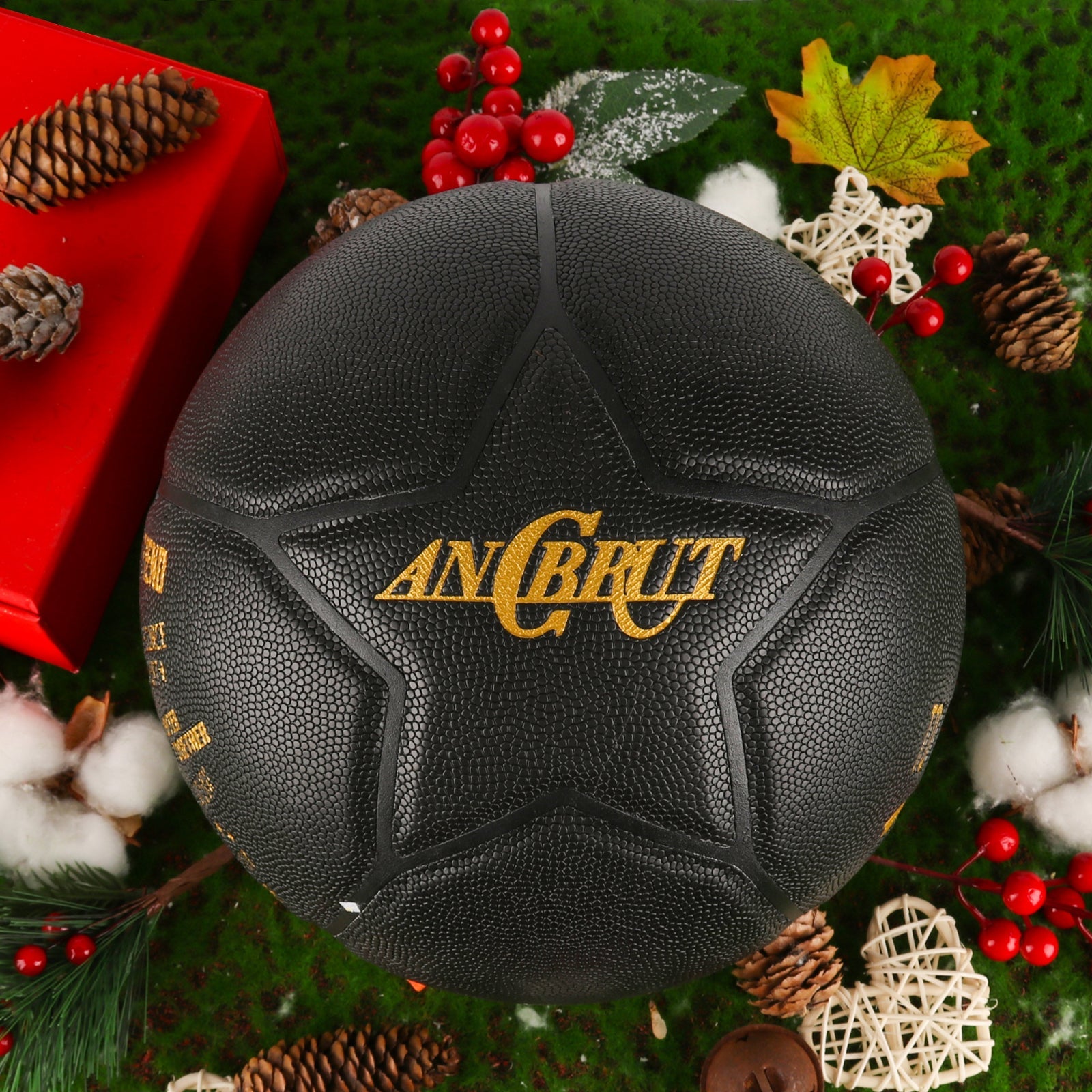 Personalized Letter Basketball For Friend, Basketball Indoor/Outdoor Game Ball For Friend, Birthday Christmas Gift For Friend, Black - Family Watchs