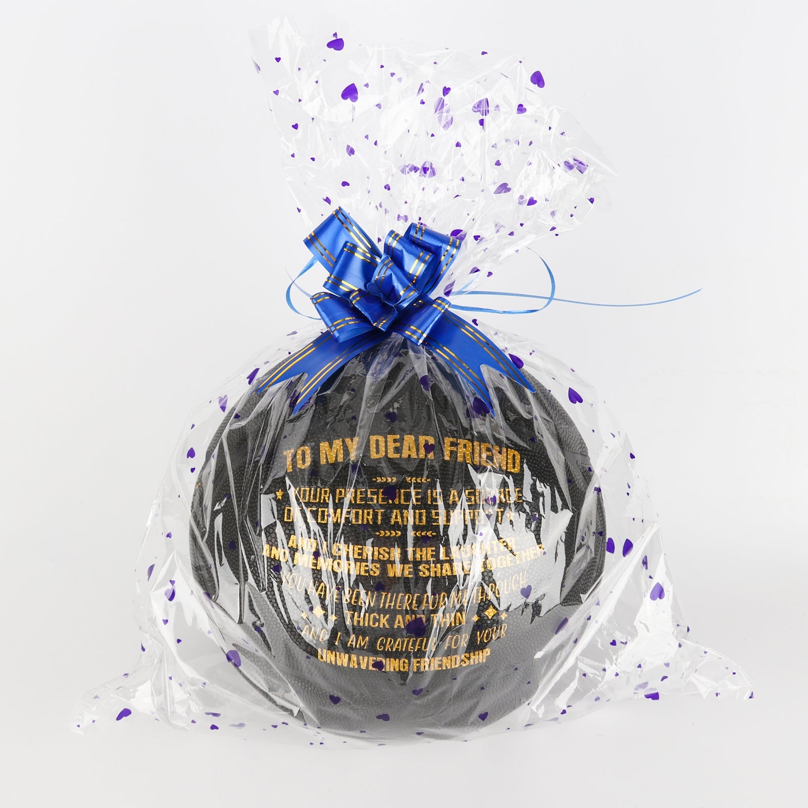 Personalized Letter Basketball For Friend, Basketball Indoor/Outdoor Game Ball For Friend, Birthday Christmas Gift For Friend, Black - Family Watchs