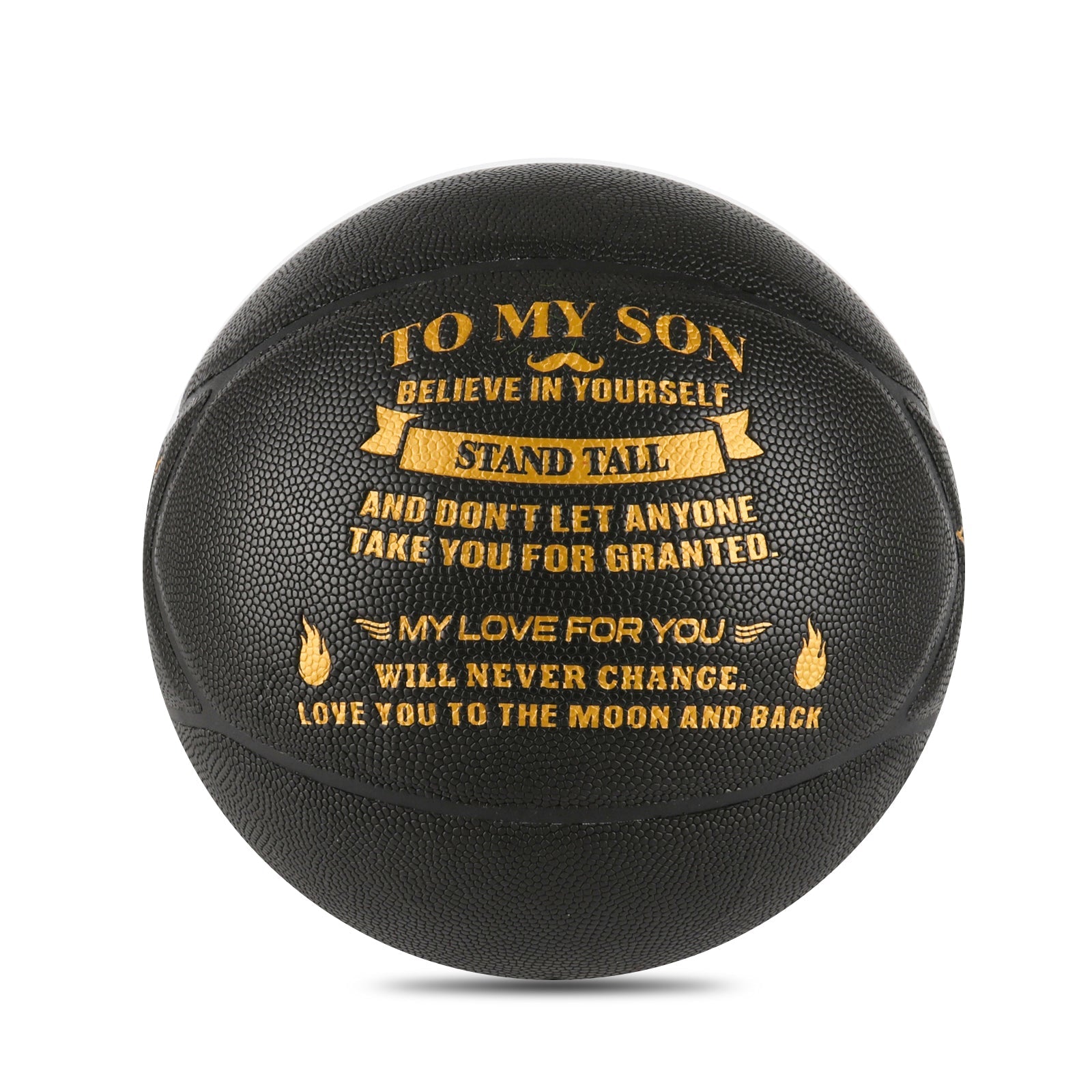 Personalized Letter Basketball For Son, Basketball Indoor/Outdoor Game Ball For Boy, Birthday Christmas Gift For Son, Black - Family Watchs